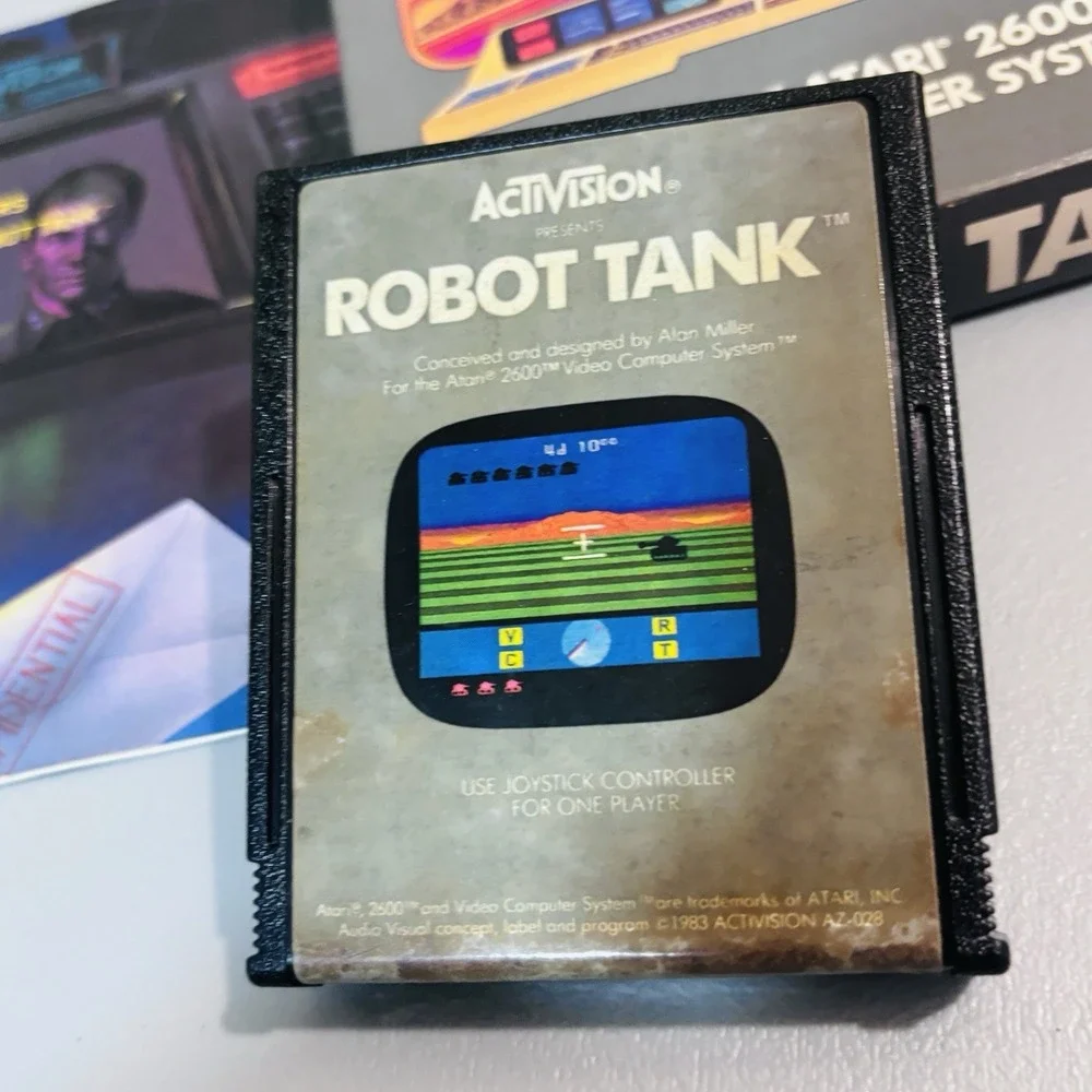 Robot Tank Atari 2600 7800 Activision Video Game Cartridge Box Manual